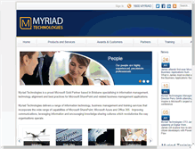 Tablet Screenshot of myriadtech.com.au